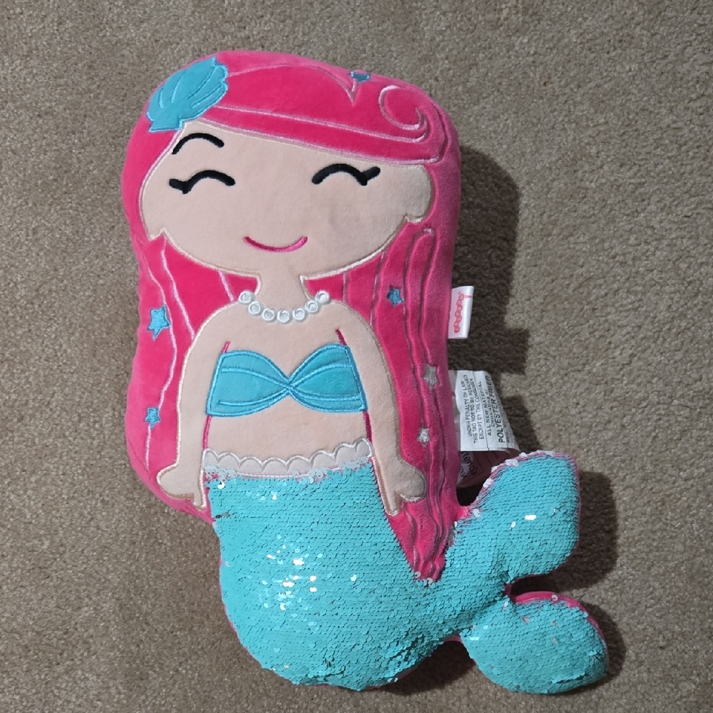Iscream Mermaid Reversible Sequin Pillow